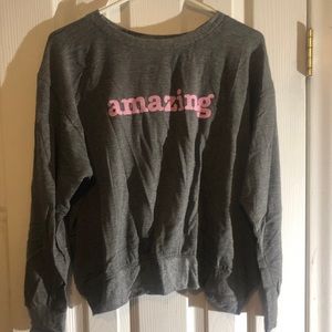 DAYDREAMER LA Amazing Gray Sweatshirt NWT